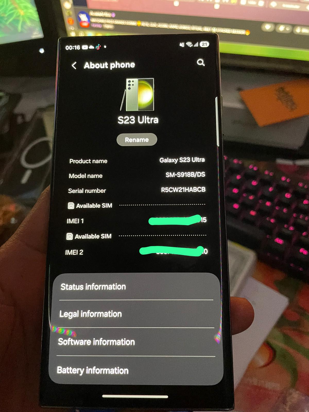 Samsung Galaxy S23 Ultra – 512GB (Mint Condition)
