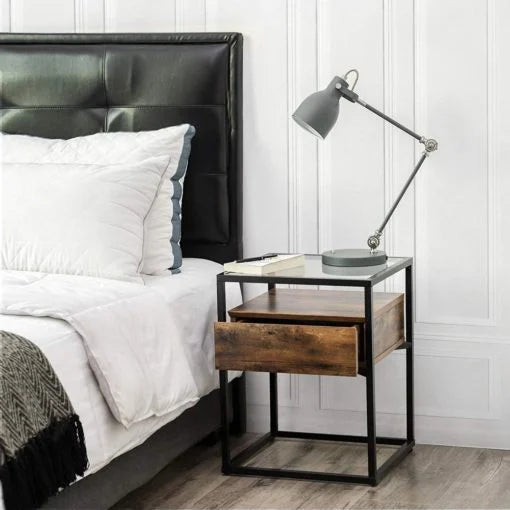 Athens Rustic Bedside Table