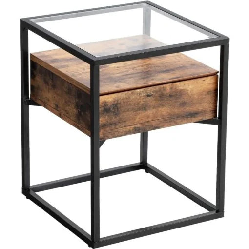 Athens Rustic Bedside Table